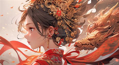 古风龙图腾头像图片女生