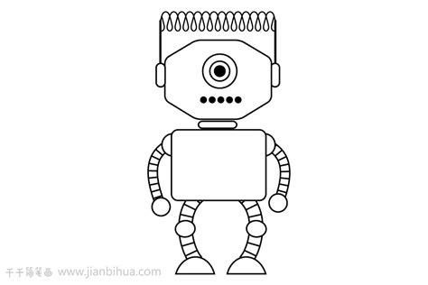 好看又简单的机器人简笔画(又简单又好看的机器人简笔画) | 抖兔教育