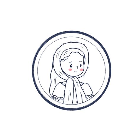 简笔画可爱女生头像古风