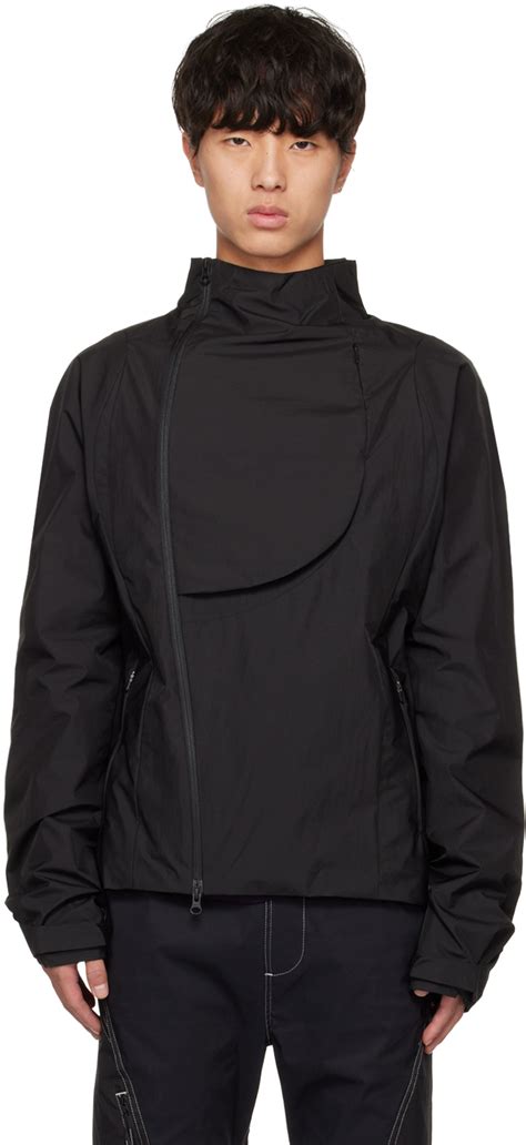 Hyein Seo: Black Paneled Jacket | SSENSE UK