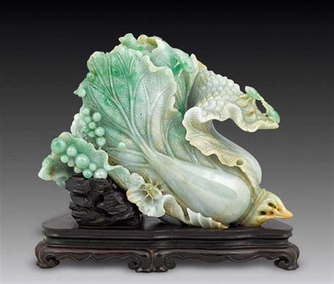 唯美的中国传统白菜主题雕刻艺术作品- 中国风