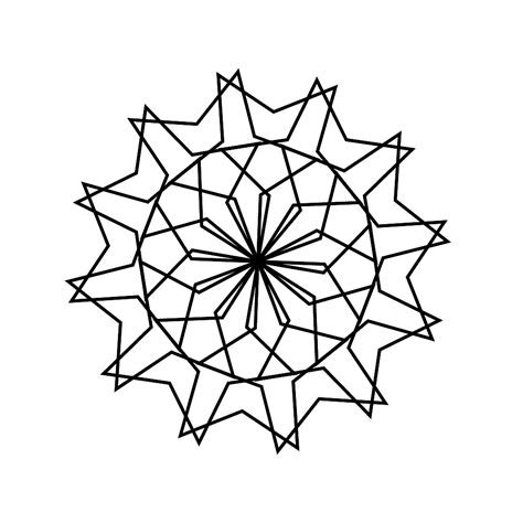 黑白花纹圆环组合图形TIF素材免费下载_红动网