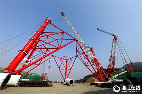 舟山：世界最高输电铁塔施工进入全新阶段-影像中心-浙江在线