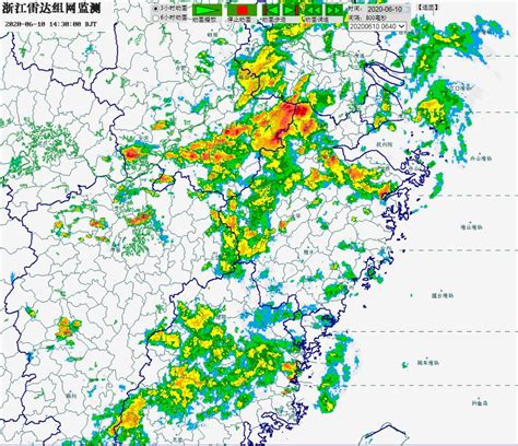 强天气通报（6月10日14时） - 浙江首页 -中国天气网