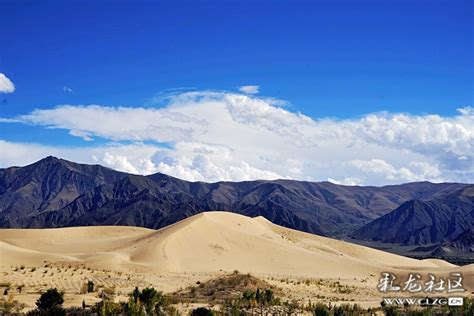 西藏江孜：满拉水库风光