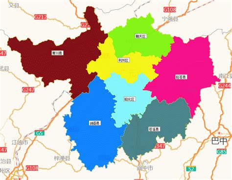 广元市利州区城区面积一个抵6个区县都还有多，真有那么大吗