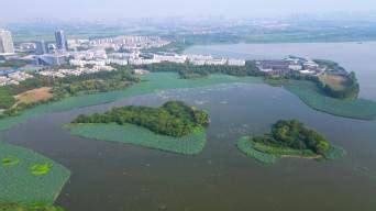 俯瞰武汉长江与汉江交汇处全景高清图片下载-正版图片500908675-摄图网