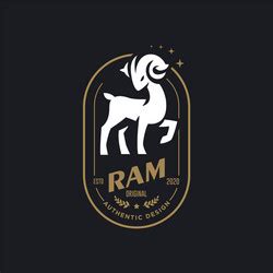A ram or wild goat Royalty Free Vector Image - VectorStock