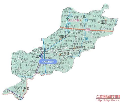 广平县高清地图,广平县,邯郸广平县_大山谷图库