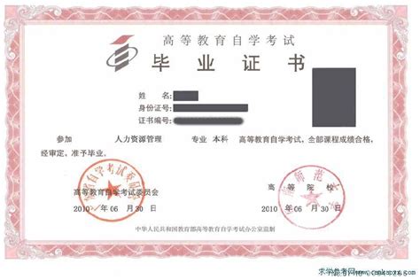 广州大学自考本科学位证书