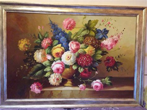 求一些大师的花卉类古典油画 偏印象的最好