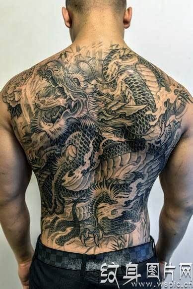 过江龙图片大全纹身,中国传统纹身的讲究