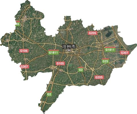 沧州在地图哪个位置,河北省沧州市并不与北京接壤