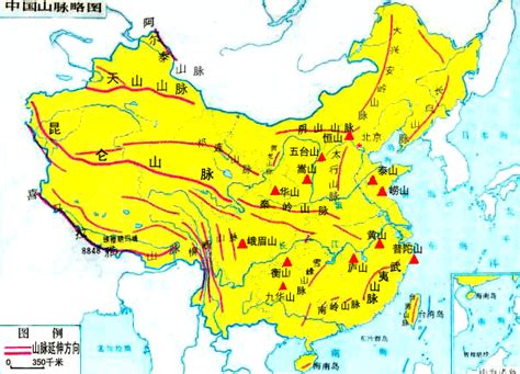 中国十大山脉分别是？具体的位置？