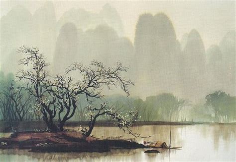 烟雨江南水墨画ppt模板,你更喜欢哪一种江南