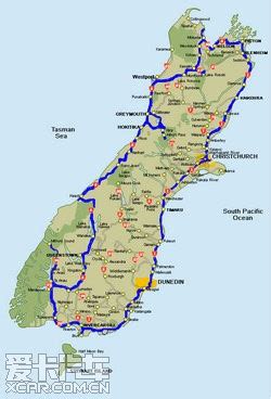 新西兰北岛和南岛：两周自驾游路线