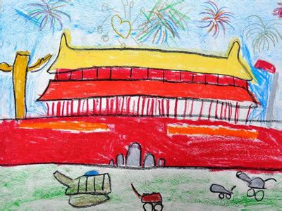 北京天安门儿童画简笔画