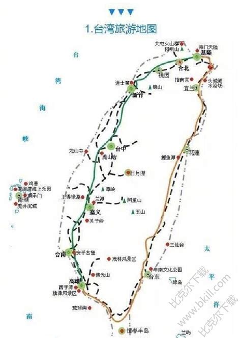 中国旅游地图