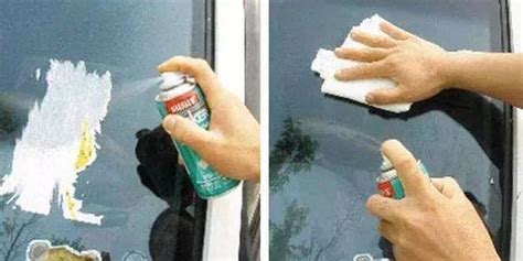如何去除汽车玻璃水渍