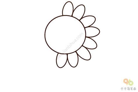 怎么画向日葵简单画法,公园一号向日葵怎么画