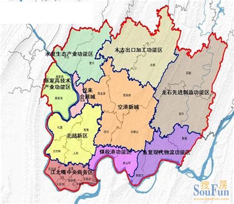 两江新区地图,重庆两江新区城市地标地图 - 元马网