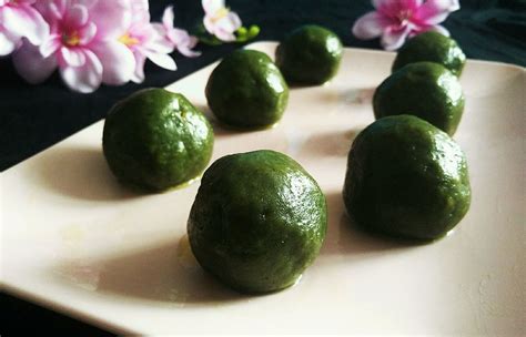 正宗的純糯米粉青團做法,糯米粉青團怎么做漂亮好吃