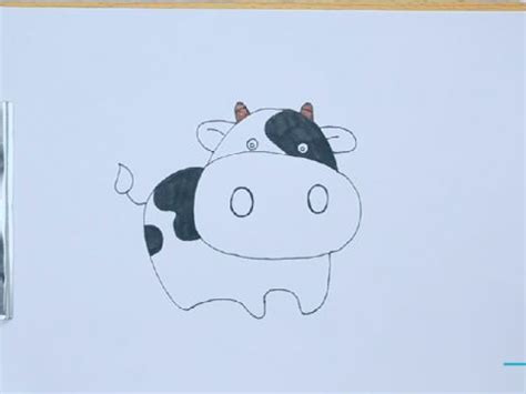 三笔画一只牛