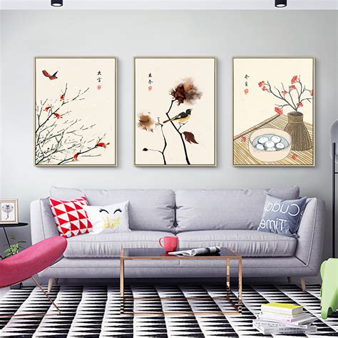 最適合客廳沙發背景墻掛畫的作品