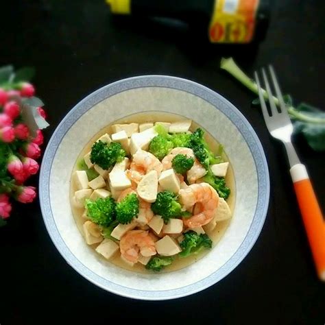 虾仁豆腐羹-孕前食谱