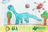可爱的恐龙宝宝,觅食的恐龙怎么画