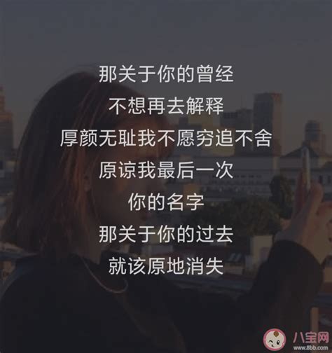 那关于你的曾经不想解释厚颜无耻歌词