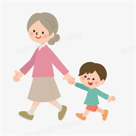 孙子陪奶奶玩的句子