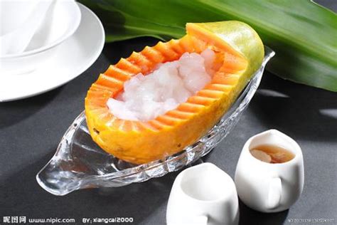 木瓜雪蛤的做法
