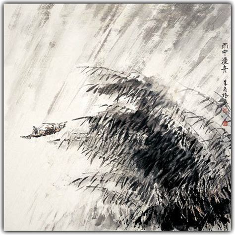描写雨中的片段