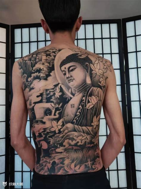 佛满臂纹身图案大全,佛教题材的花臂纹身魅力无限