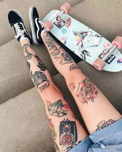 女孩大腿纹身图案欧美,大腿纹身图案男欧美