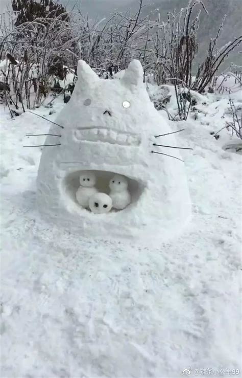 下雪堆雪人怎么发朋友圈