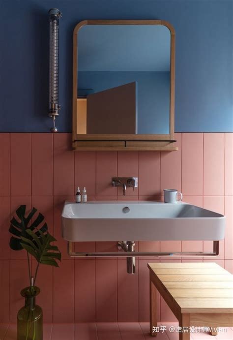 卫生间墙砖和地砖是黄色配什么颜色的浴柜,北欧卫生间墙砖装修搭配