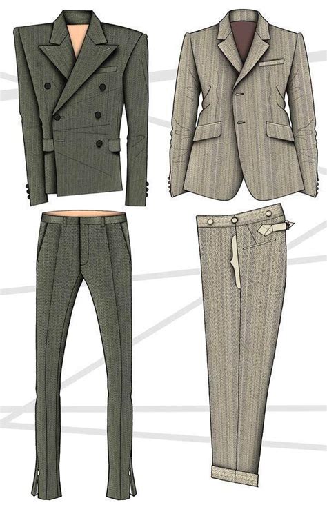西装服装设计图,如何评价九十年代的西装