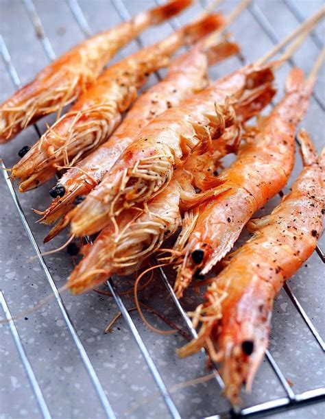 锡纸烤虾怎么烤,海盐烤虾的做法