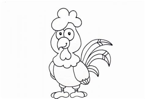 简单的公鸡怎么画,怎么画公鸡的爪子