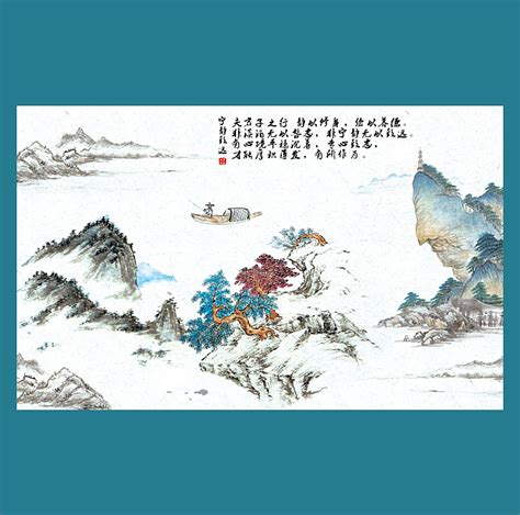 山水画用什么墨,中国山水画内容丰富