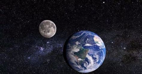 地球为什么要遮住月亮,地球和月球同样在太空中