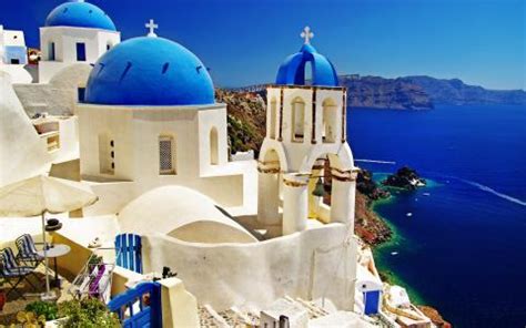 希腊圣托里尼，永恒的色彩
