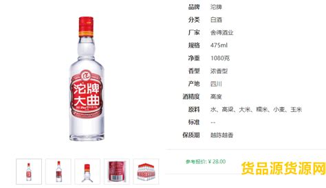 中华沱牌酒多少钱一瓶啊?