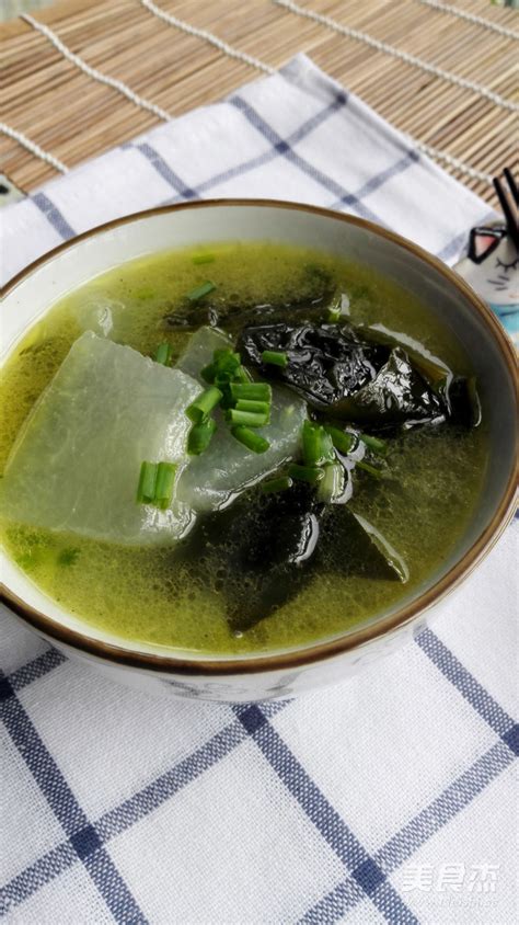 淡菜冬瓜汤的简单做法,海带冬瓜汤冬瓜怎么切