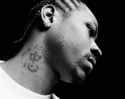 艾弗森忠字纹身图片,NBA球星中文纹身