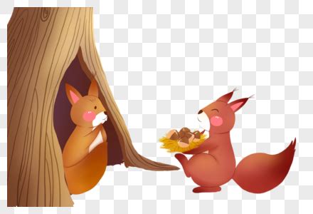 小松鼠喜欢吃松果