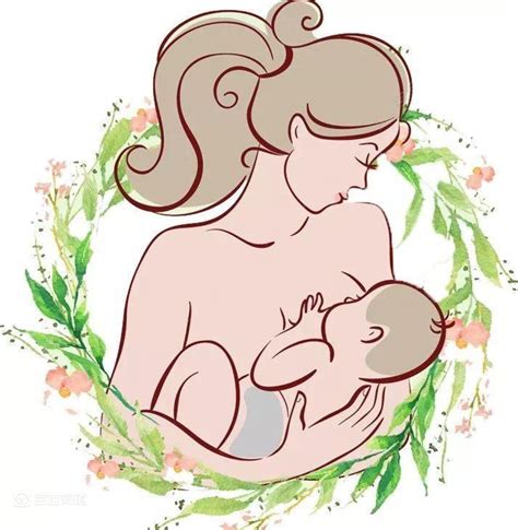 女子用自己的母乳喂养孩子