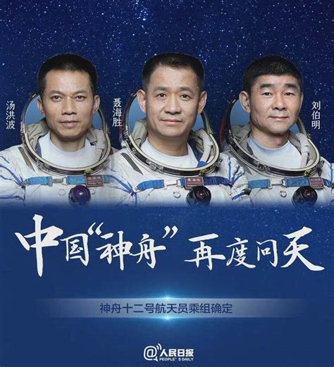 神舟十二号航天员名单,中国历届航天员名单